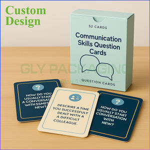 ชุดการ์ดสำหรับสัมภาษณ์52ชิ้นแฟลช<span class=keywords><strong>การ</strong></span>์ดสอง<span class=keywords><strong>ภาษา</strong></span>ฝรั่งเศสสำหรับเกมฝึก<span class=keywords><strong>สื่อสาร</strong></span> - Product Image 3