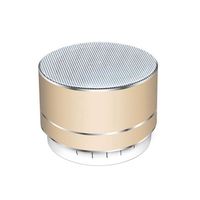 Haut-parleur Bluetooth promotionnel extérieur moderne en métal durable, étanche, avec basses stéréo, portable, compatible TF/USB, idéal pour la maison, les fêtes et comme cadeau.