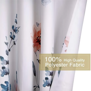 Pittura a inchiostro <span class=keywords><strong>tende</strong></span> floreali <span class=keywords><strong>colorate</strong></span> oscuranti termoisolanti tenda oscurante per camera da letto soggiorno <span class=keywords><strong>cucina</strong></span> tenda finestra - Product Image 4