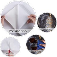 Papier peint autocollant à prix d'usine, sûr pour les sols, les carreaux, la décoration intérieure, autocollant en marbre pour la décoration intérieure, luxe