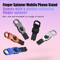 Support de téléphone et tablette pliable en aluminium, Fidget Spinner, support portable en métal, porte-clés à fixation rapide, jouet anti-stress pour bureau et extérieur