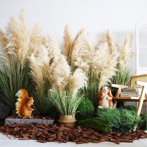 Plante Artificielle de Haute Qualité, Ornements Muraux Faux, Décorations Murales pour la Maison, Panneau Mural Grande Taille, Herbe de la Pampa Artificielle pour Fêtes - Product Image 3