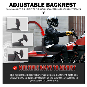 <span class=keywords><strong>Asiento</strong></span> Doble para Motocicleta con <span class=keywords><strong>Respaldo</strong></span> para Harley Touring Road King Street Glide 2023.5-2025, <span class=keywords><strong>Asiento</strong></span> Acolchado para <span class=keywords><strong>Conductor</strong></span> y Pasajero - Product Image 6