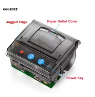 Imprimante thermique intégrée mini 58 mm QR203 RS232 TTL USB pour reçus de tickets, montage sur panneau, POS