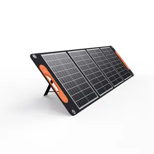 DH 50w100w 200W便携式折叠户外野营单晶硅便携式电站可折叠太阳能电池板