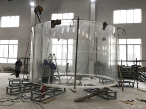 Acquario senza montatura in acrilico cilindrico Grandview di grandi dimensioni - Product Image 3