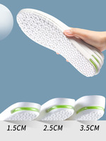 Chaussettes rehaussantes pour hommes et femmes, coussin d'air élastique, inserts absorbant les chocs pour augmenter la taille