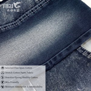 Tessuto Denim Pesante 100% <span class=keywords><strong>Cotone</strong></span> Pettinato 355-365gsm 150cm Tinto in Massa con Lavaggio Vintage per Pantaloni Casual da Uomo - Product Image 3