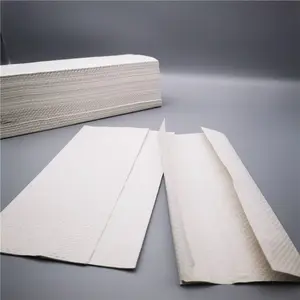 Respetuoso con el medio ambiente 1ply/2ply pulpa de madera virgen en relieve c-fold toalla de papel