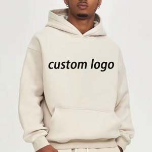 Sudadera con Capucha para Hombre, 100% Algodón, Gruesa, de Felpa Francesa, de Alta Calidad, Lisa, Estilo Urbano, con Logotipo Personalizado - Product Image 1