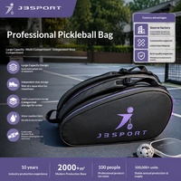 Sac de raquette de pickleball multifonctionnel transfrontalier, grande capacité, respirant, imperméable, avec compartiment séparé pour chaussures