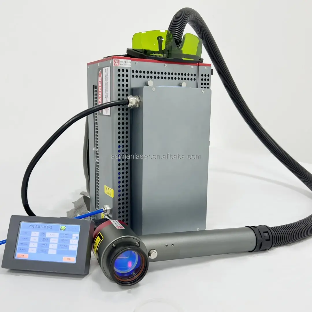 Machine de nettoyage de dérouillage de peinture de laser en métal du Portable 50W 100W JPT de laser d'ASM