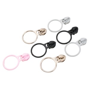 Tiradores de cremallera redondos de aleación de zinc de color Qiangxin para bolsos, piezas metálicas de grado especial - Product Image 4