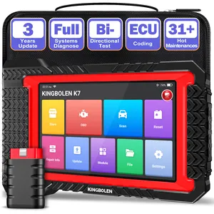 Kingbolen K7 Volledig Systeem Diagnostisch Hulpmiddel Voor Alle Auto 'S 12V Obd2 Scanner Automotive Code Lezer Bidirectioneel Met 3 Jaar Gratis