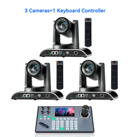 Cámara PTZ para Conferencias con Transmisión en Vivo, 3 Conexiones de Video, Control Remoto, Entrada y Salida de Video, Mezclador de Audio, Controlador con Joystick