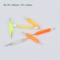 Ampoule LED à filament 26 mm 3V pour veilleuse DIY, source lumineuse COB en céramique 1800K 2200K 2700K 4000K 6500K Rouge Vert Bleu Rose Violet