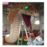 Gigante de 15 pies. Tall King Snake Inflable Big-Eyed Snake Publicidad Inflables