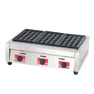 Commercial 28 hole three-plate octopus ball machine / Electrically heated fish ball stove / shrimp and egg machine