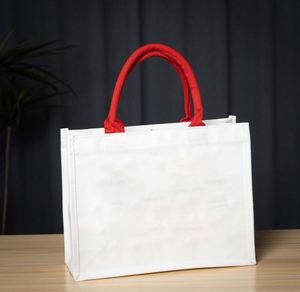 Women's Jute Tote <b>Bag</b> with Zipper Closure Custom Logo Eco-Friendly Casual Handbag for Reusable Shopping & Grocery <b>Bags</b> - Product Image 1