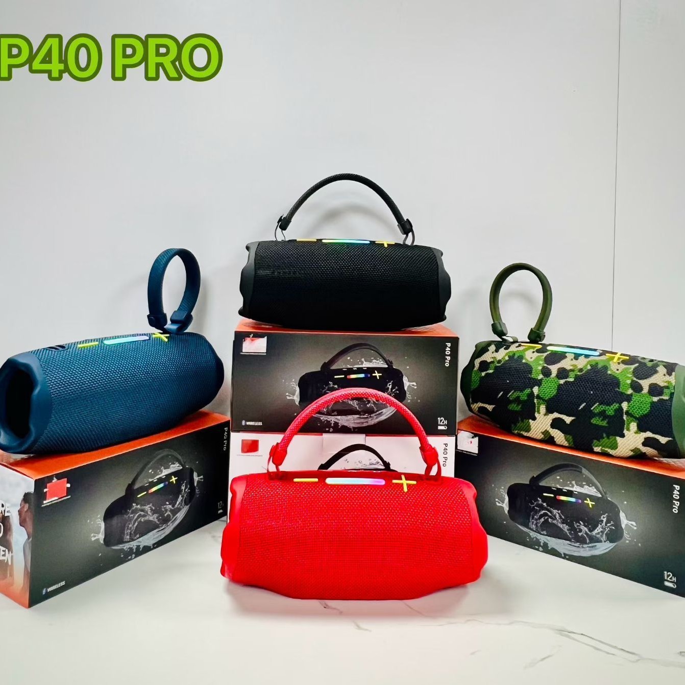 P40PRO 6th Gen Shockwave Portable Wireless Speaker with Handle, Outdoor High Power Deep Bass Loudspeaker · image 4