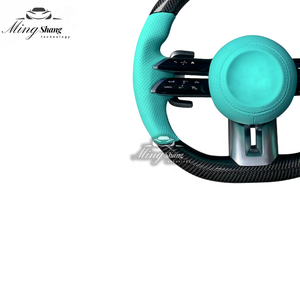 El volante azul de <span class=keywords><strong>Tiffany</strong></span> con libélula de fibra de carbono es adecuado para Mercedes-Benz ABSCSEG-Class GLE GLC GLK CLA SLC CLS - Product Image 6