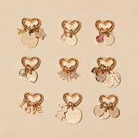 Bijoux en acier inoxydable personnalisés, breloques à ressort DIY, pendentifs nom, date, cœur, étoile, cadeau de Noël pour femmes