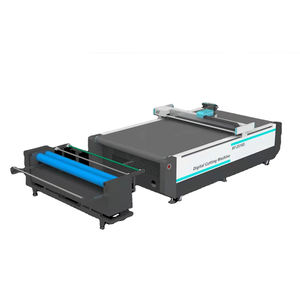 Máquina cortadora <span class=keywords><strong>de</strong></span> cuero con cubierta <span class=keywords><strong>de</strong></span> sofá y <span class=keywords><strong>camiseta</strong></span> <span class=keywords><strong>de</strong></span> tela <span class=keywords><strong>de</strong></span> alimentación automática CNC <span class=keywords><strong>de</strong></span> alta calidad con cuchillo redondo - Product Image 1