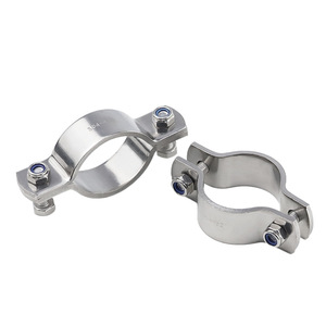 Stainless Steel Pipe Clamps 304 Single Pipe Clamp Metric Polished General Industry Use - Product Image 1