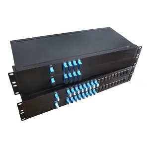 Dispositivo de montagem de chassi, dispositivo de filtro de 5.0db wdm com 18 canais 1u 19 polegadas, módulo demux oadm mux cwdm