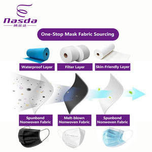 Lapisan Kain Nonwoven Spunbond Ramah Kulit Khusus, Lapisan Filter Kain Nonwoven Meltblown dalam Bentuk Gulungan untuk Masker Wajah Sekali Pakai - Product Image 1