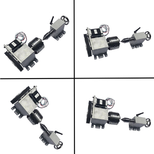 A Axis 80 Chuck and Thimble 4th Axis <span class=keywords><strong>Motor</strong></span> de mesa giratoria 3 Jaw Chuck and Tail Stock 65mm 100mm K11 K12 4 Axis Rotari Table - Product Image 6