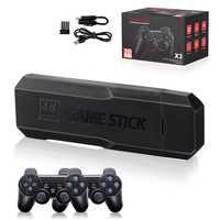 Console de jeu vidéo rétro TV Classic Game Box Lite pour FC PS1 GBA 2.4G Wirelesroller HD 64G X2 Game Stick 4K Gd10