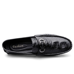 Mocasines de Cuero <span class=keywords><strong>para</strong></span> <span class=keywords><strong>Hombre</strong></span> al por Mayor, Clásicos, de Color Sólido, Sin Cordones, <span class=keywords><strong>para</strong></span> Oficina, Trabajo, Casual de Negocios - Product Image 3