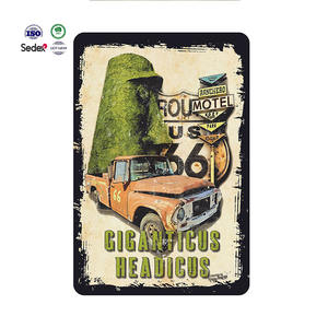 Targa in Metallo <span class=keywords><strong>Vintage</strong></span> Personalizzata con Serigrafia, Decorazione Murale Rettangolare Divertente per Bar e <span class=keywords><strong>Garage</strong></span> - Product Image 5