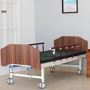 Cama de enfermería manual de madera Nakatomi con barandilla para uso doméstico y médico - Product Image 2