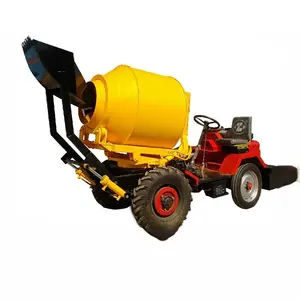 Tigarl Mini 2 Cubic Meters Gearbox 500L Portable 2 Yard Engenering In Dubai Small Concrete Mixer Truck For Walking Tractor