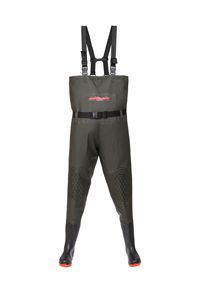 TOPIND Cuissardes de pêche respirantes <span class=keywords><strong>en</strong></span> PVC avec fermeture éclair frontale Cuissardes étanches et sèches avec <span class=keywords><strong>botte</strong></span> pour la chasse et la pêche - Product Image 5