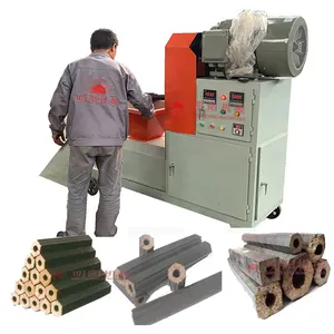 Factory Sale Wood Sawdust Powder Rice Husk Coconut Shell Briquetting Press For Charcoal Dust Charcoal Briquette Machine