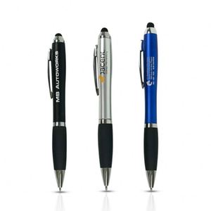 Cheap Led Light up Printing Logo Plastic Blue Writing Ballpoint Pen - Product Image 3