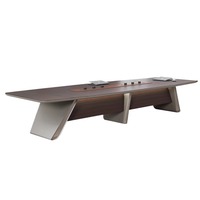 Mobilier de bureau personnalisé longueur largeur multi-personne pratique table de conférence de réunion minimaliste