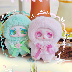 ตุ๊กตาเชอร์รี่บลอสซั่มสาวน้อยแสนหวาน ชุด 8 ชิ้น พวงกุญแจตกแต่ง ของสะสม ของขวัญสำหรับเด็ก - Product Image 3