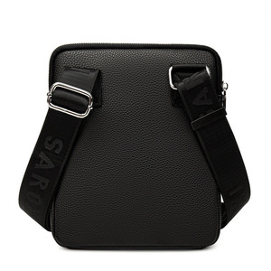 OEM High Quality Custom Fashion Leather Crossbody <b>Bag</b> for Men Lightweight Full Grain Leather in <b>Black</b> Men's Messenger <b>Bag</b> - Product Image 3