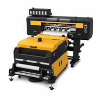Imprimante professionnelle directe sur film avec 4 têtes d'impression de précision, machine de transfert thermique intégrée pour la production de t-shirts