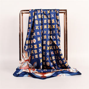 Bufanda cuadrada de satén personalizada para mujer, chal de 90cm, para vestido, otras bufandas, ropa judía - Product Image 3