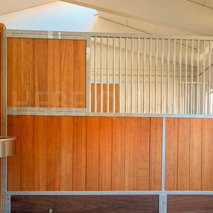 预制钢架室内竹木板马厩摊位钢结构预制谷仓马厩 - Product Image 2