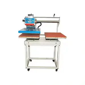 Easy to Operate Double Station Pneumatic sublimation Heat Transfer Press Machine For DTF Film Heat Transfer Printing