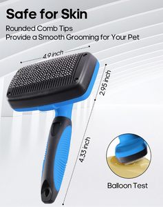 Eco-Friendly Plastic Dog Hair Comb <b>Pet</b> Grooming Accessory for Cats & Dogs Cross-Border Artifact for <b>Bathing</b> & <b>Cleaning</b> - Product Image 3
