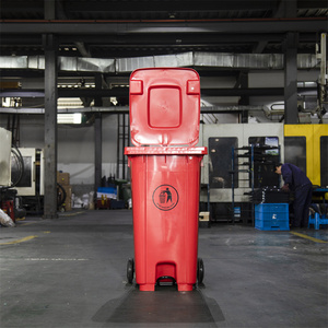 Prezzo a buon mercato grande litro carrello carrello con pedale e <span class=keywords><strong>120</strong></span> <span class=keywords><strong>litri</strong></span> di alta qualità 2 ruote di plastica <span class=keywords><strong>bidone</strong></span> della spazzatura - Product Image 2