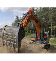 Mesin Pengolah Tanah Tahan Lama Excavator Crawler 7.5 Ton DX75 untuk Pembersihan dan Perataan Lahan