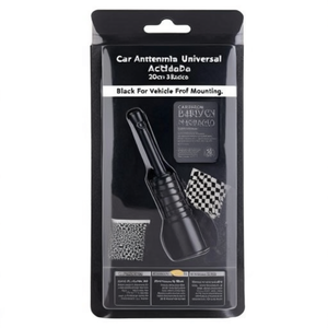 Antenne de voiture universelle 30 cm noire pour montage sur toit de véhicule - Product Image 1